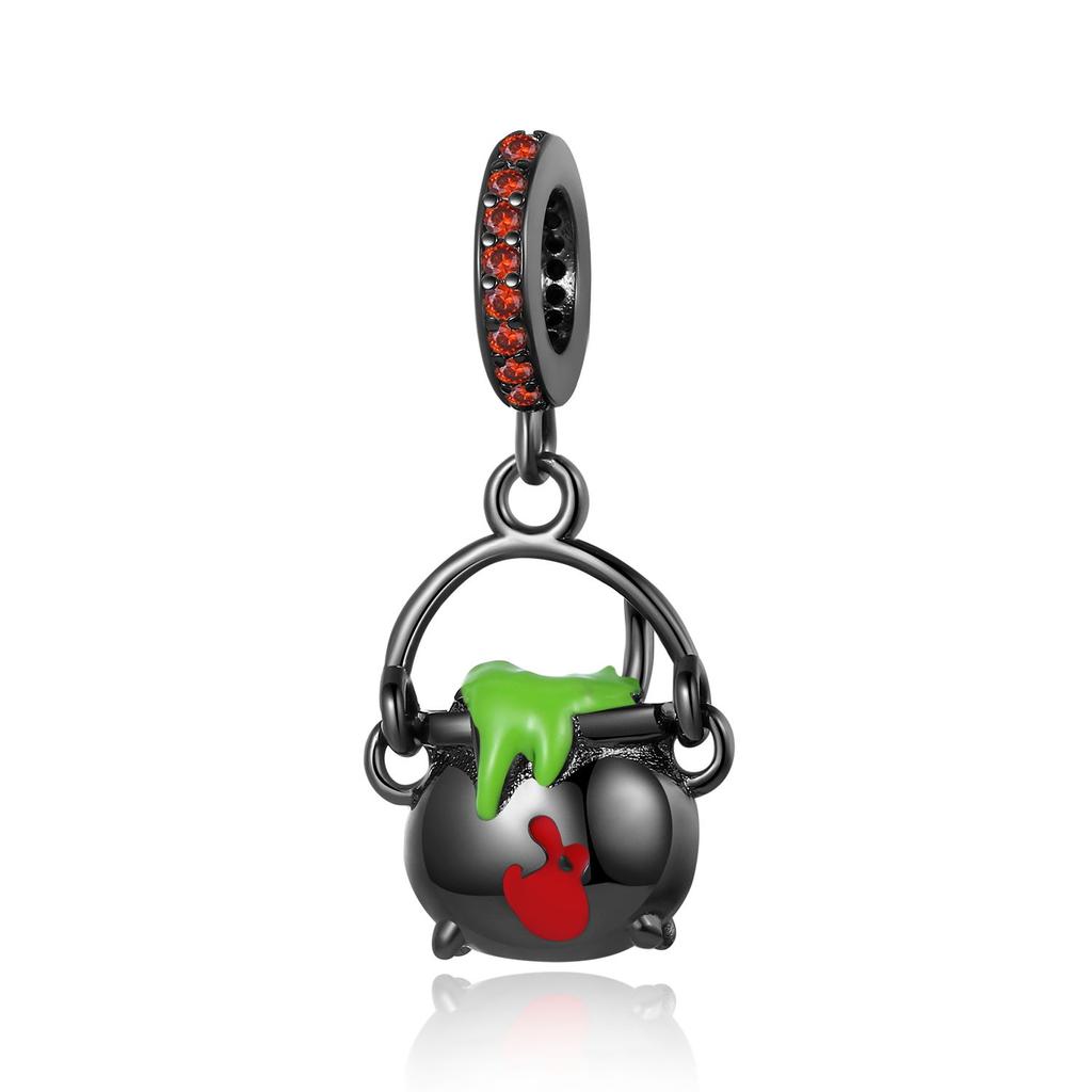 Черные готические подвески-шармы в виде кошек на Хэллоуин, подходят для медного оригинального браслета для изготовления ювелирных изделий, шармы для браслетов
