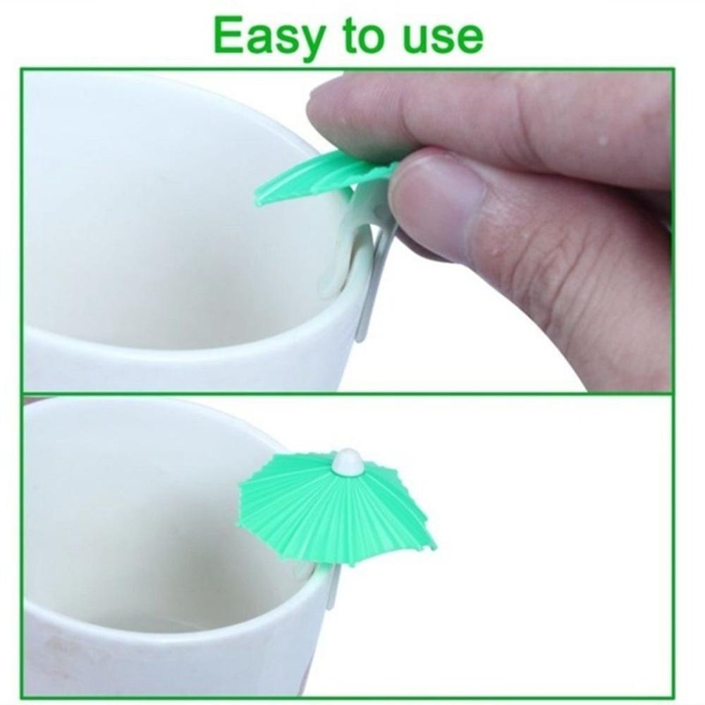 Creative Silicone Umbrella Shape Party Supplies Bar Accessories Wine Glass Charm Cup Label Sign Mark Tag Cup Identification