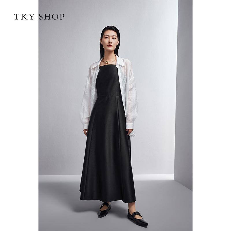 Texture long sleeved shirt for women's spring new fashion casual loose thin top