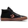 Converse Спортивные Повседневные Удобная Посадка Средняя Высота Кеды для Скейтбординга Унисекс Кроссовки Черные A25046C