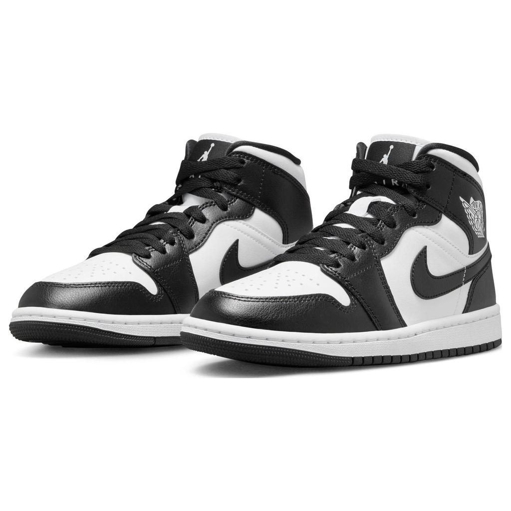 Женские кроссовки Air Jordan 1 Mid Panda черно-белые DV0991-101
