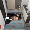 Man Phone Necklace Floor Mat Perfect for Outdoor Hallway Dormitory Kitchen Antislip Carpet Decorate Offices