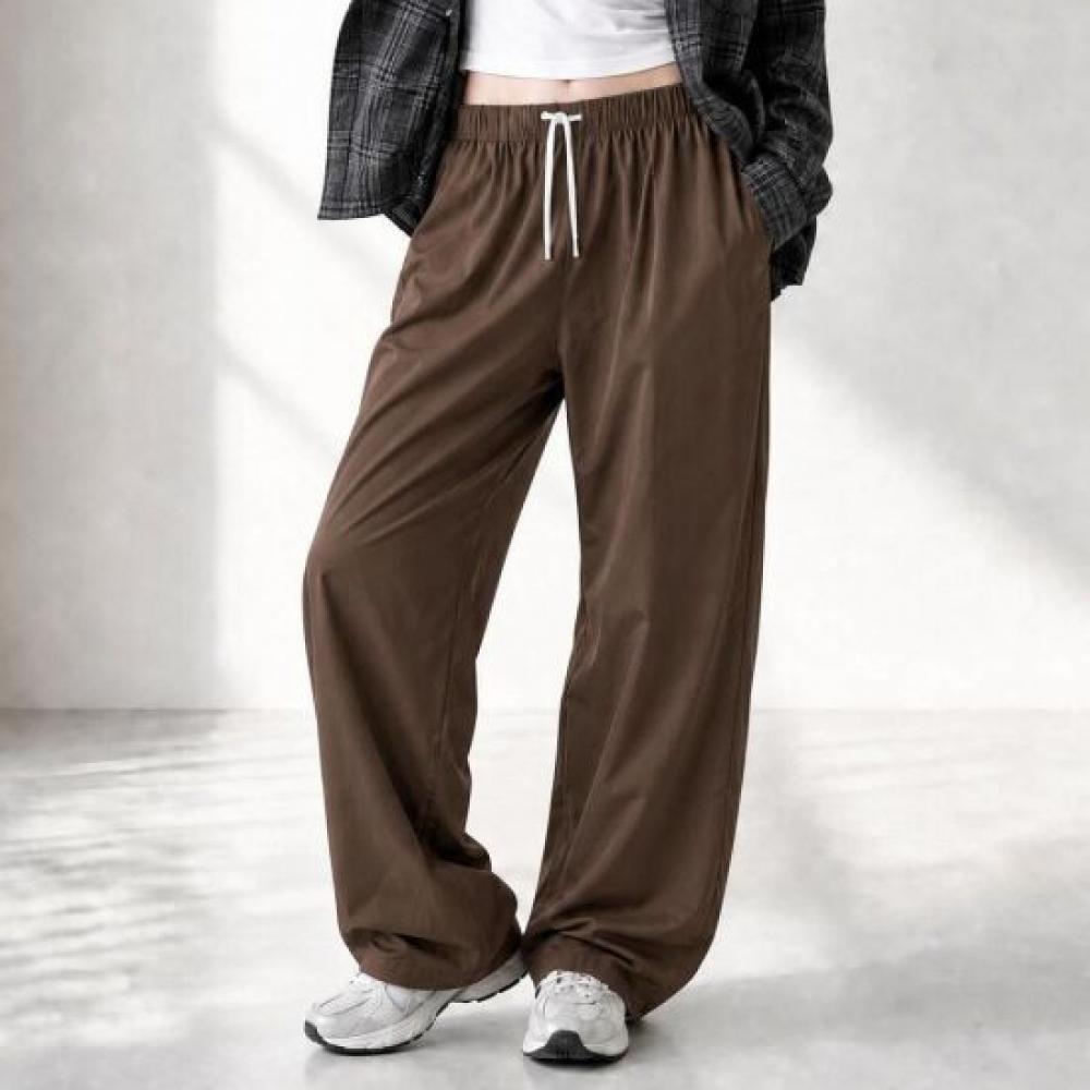 DeSire RoSe Women S Wide pantS Wrinkled String Banding pantS