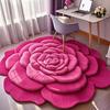 3D Flower Floor Mat Absorbent Floral Bathroom Rug Quick-Dry Floor Rug with Anti-Slip Backing for Kitchen Bedroom Entryway Vanity Area