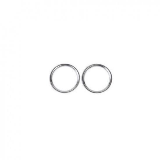 A Pillar Matte Silver Ring Trim For LR Discovery Sport 2015-2019 Speaker Sound