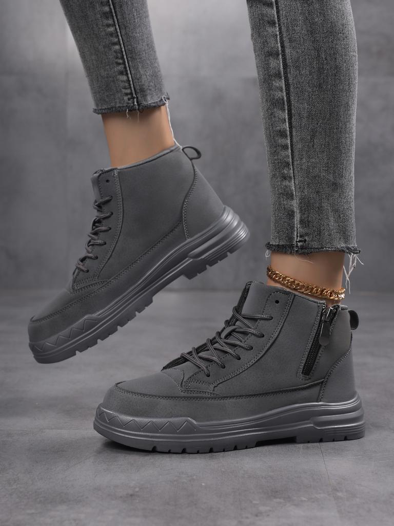 Женские кроссовки Весна Новые Кожа Нескользящие Круглый носок Женская обувь Повседневная женская обувь