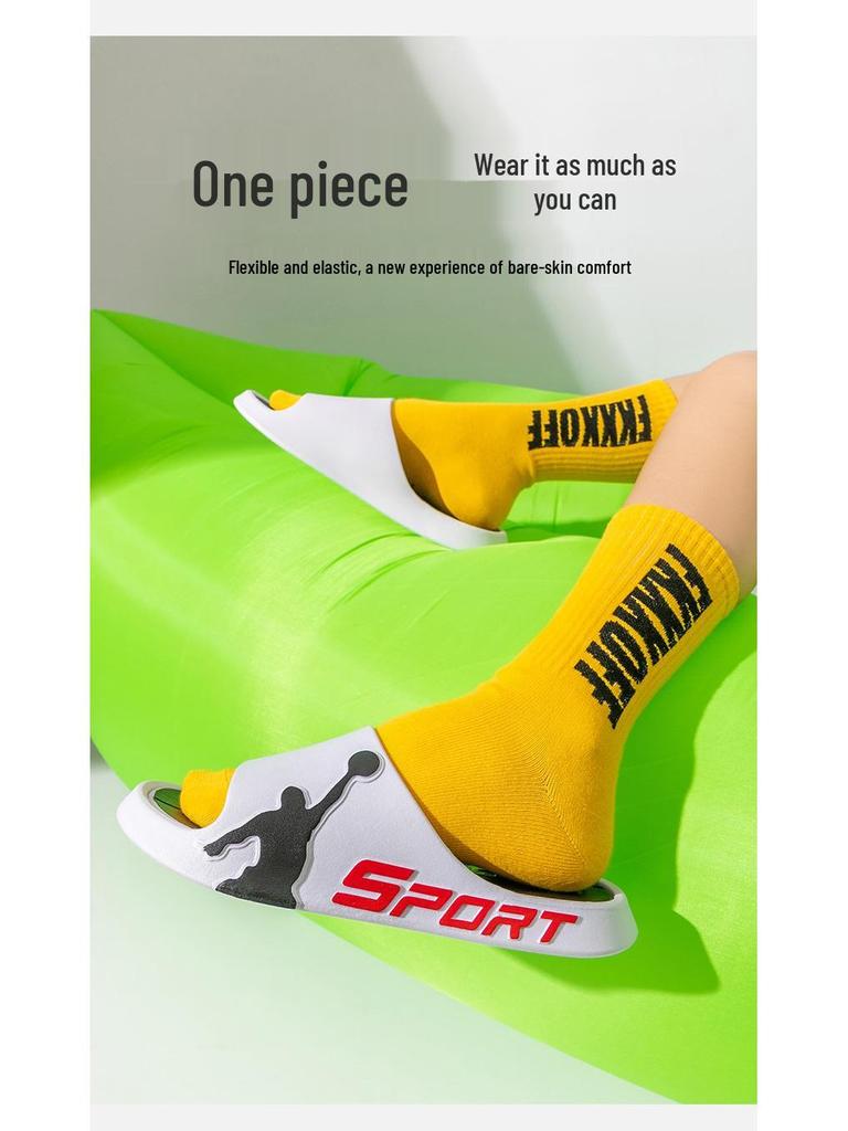 Летние шлепанцы с нескользящей подошвой для мальчиков - Модная обувь для дома и улицы