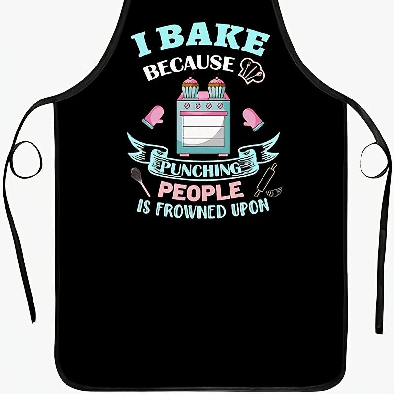 An apron with a singing machine pattern is very suitable for kitchen work and household cleaning, and it is a holiday gift.