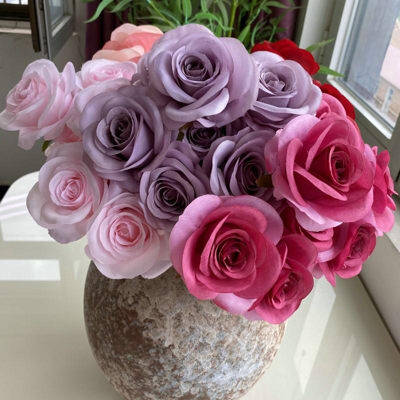 Simulated Rose Flowers For Wedding Props Home Decoration Photography Styling