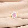 Rose Chalcedony Gemstone 925 Solid Silver Jewelry Handmade Ring Bridesmaid Gift RR-61-20