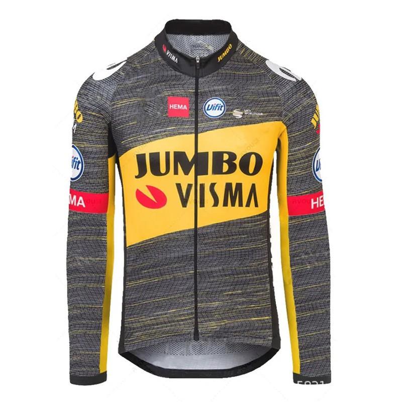 Mens Long Sleeve Cycling Jersey Bib Shorts Set Breathable Quick Dry Road Bike Apparel