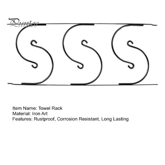Настенный металлический держатель для полотенец, стойка для хранения, устойчивая к коррозии, прочная несущая металлическая полка для полотенец