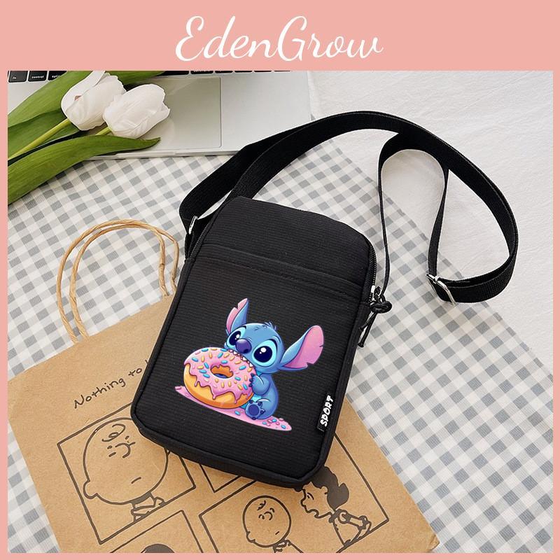 Аниме сумка кроссбоди на одно плечо с узором и надежной молнией