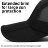 Solid Color Outdoor Sun Hat Foldable Sports Caps Simple Baseball Cap  Camping