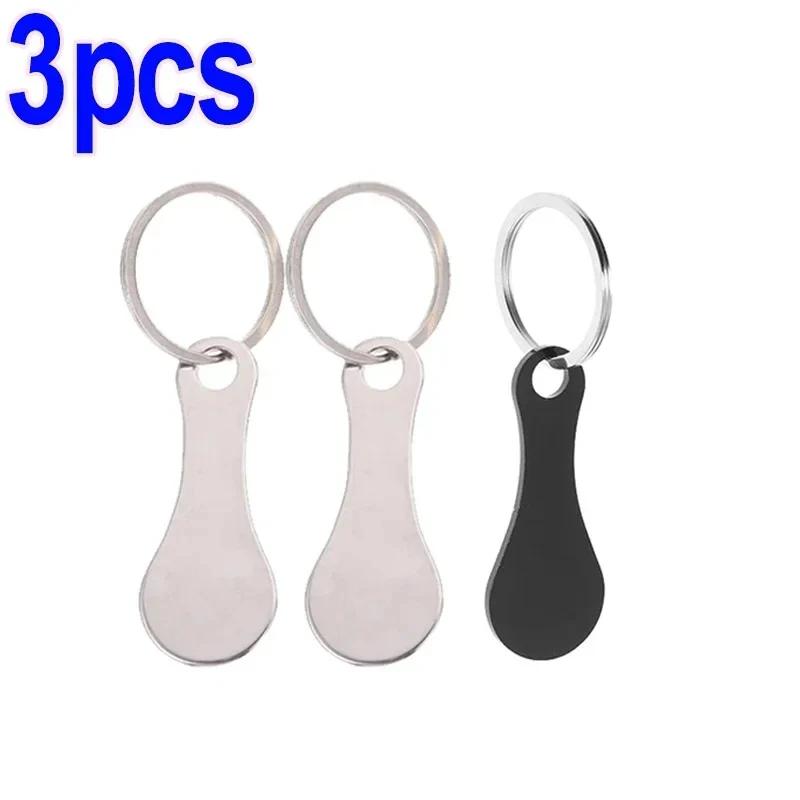 3/20pcs Metal Shopping Cart Tokens Trolley Token Key Ring Decorative Keychain Multipurpose Shopping Portable For Home Outdoor