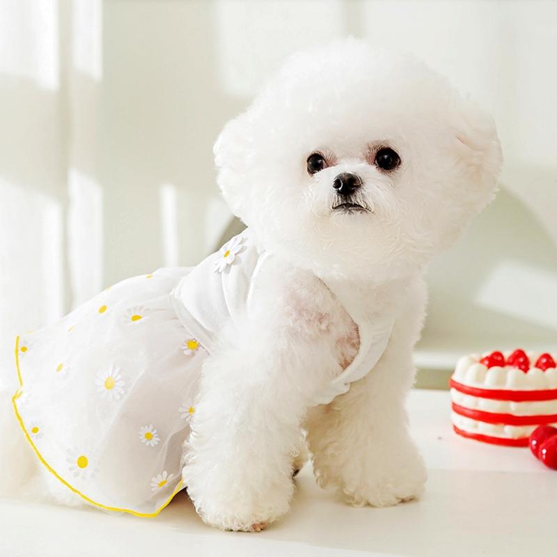 Летнее платье для собак маленьких пород, роскошная одежда для собак, чихуахуа, французский бульдог, бишон, костюм для собак, одежда для щенков, жилет для собак, юбка для домашних животных