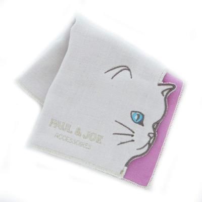 Paul Joe Мини-марлевый носовой платок с кошачьим узором Paul Joe Аксессуар и женский (слоновая кость) [100% хлопок] 20 см, и 107082-0502-20
