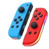 Контроллеры для Nintendo Switch, замена контроллера Switch со светодиодом RGB, регулируемым турбонаддувом и вибрацией, синий/красный