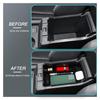 Center Console Organizer, Armrest Trays Storage Box Interior Accessories Black For Subaru Crosstrek 2024-A87Q