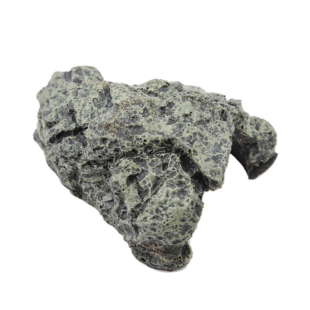 Resin Reptile Hiding Habitat Wide Flat Top Aquarium Hide Decoration Turtle Basking Cave Turtles