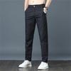 Летние тонкие деловые брюки быстросохнущие повседневные модные трендовые облегающие молодежные прямые брюки изо льда