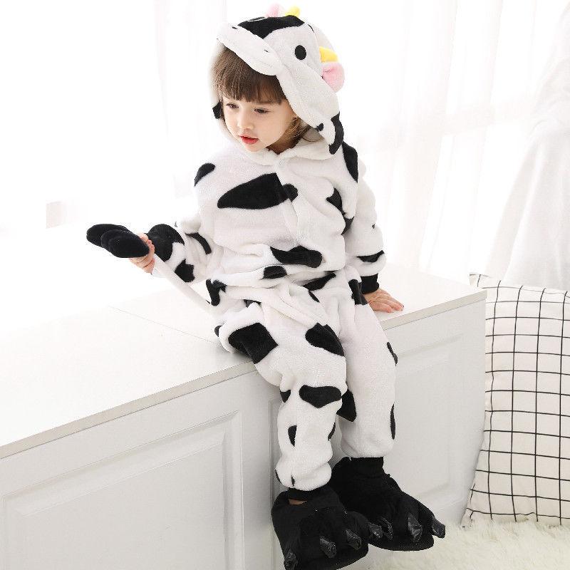 12 Styles Cartoon Animal One-piece Pajamas Home Sleepwear With Shoes Cosplay Costume Children Boy Girl Kid Pajama