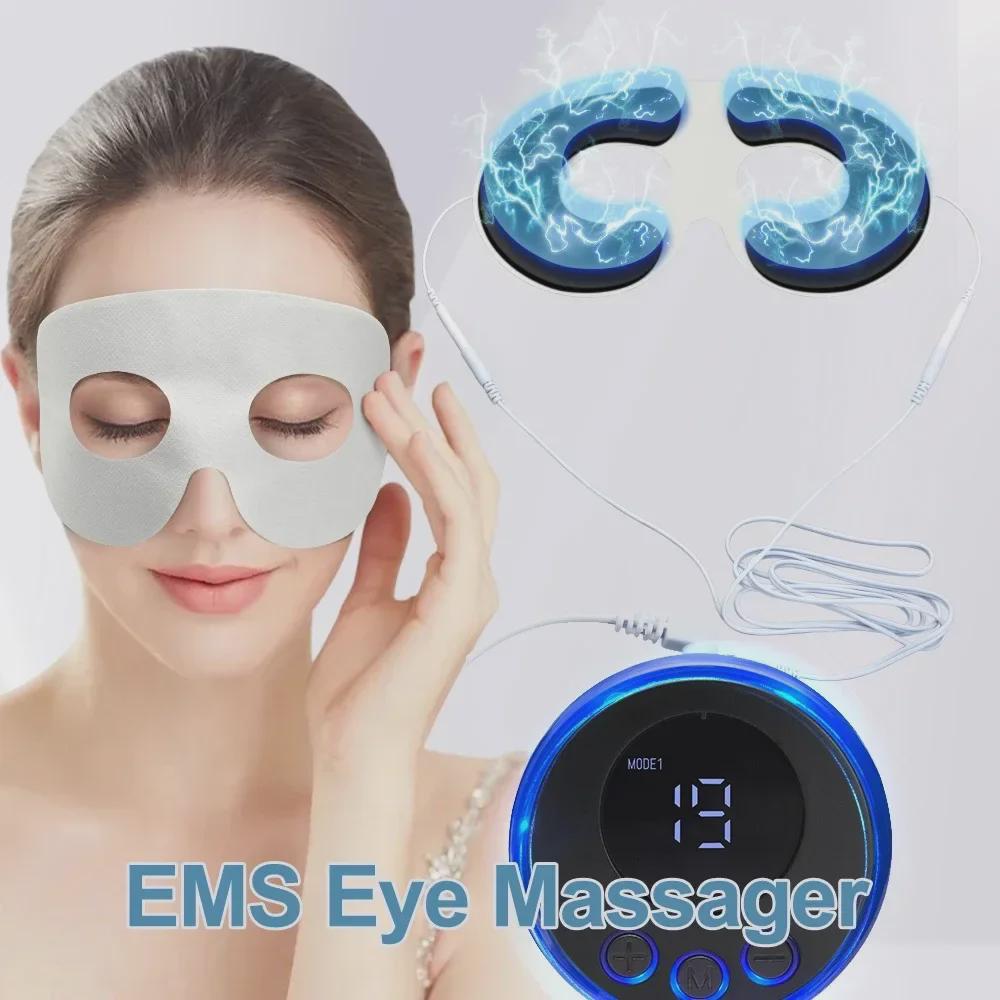 EMS Eye Massager - Low Frequency Muscle Stimulator for Face Lift, Skin Tightening, Anti-Wrinkle Facial Care