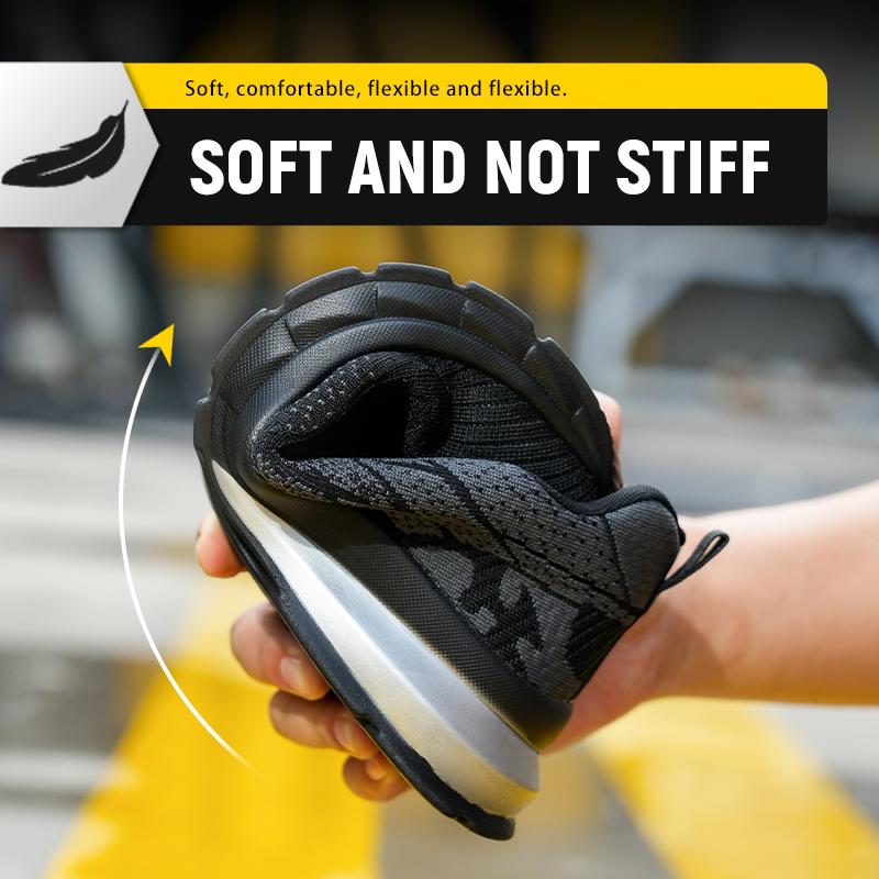 Мужская защитная обувь со стальным носком, рабочая обувь, противоударные, защитные кроссовки, износостойкие