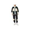Li-Ning AFDSA71-3 Мужская куртка из поларфлиса Bad Five, цветоблоки, черная с белым