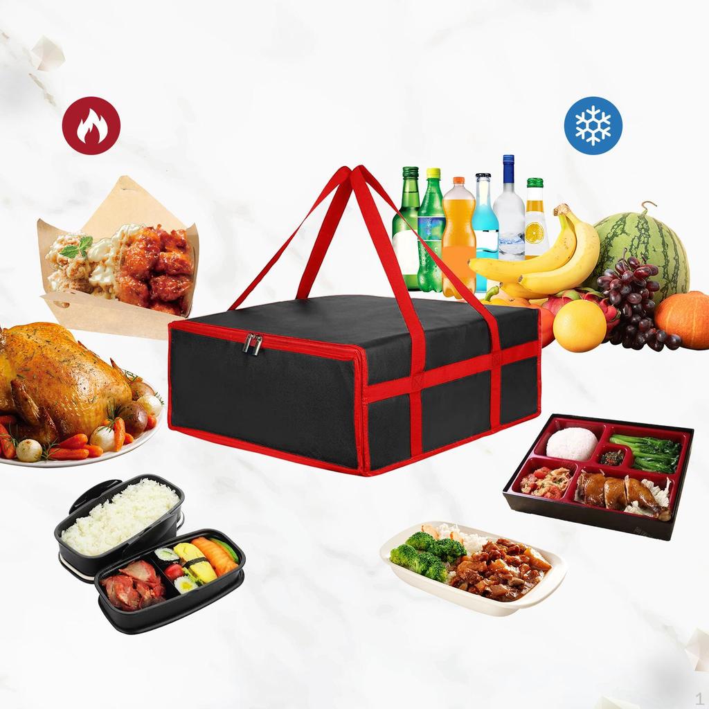 Delivery Bag for Pizza And Food, Suitable Cold Items, Portable Carrier Commercial