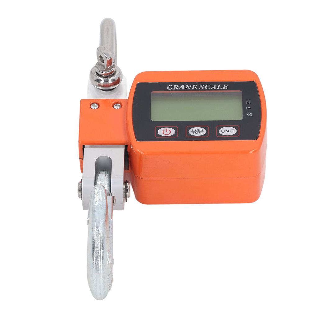 Orange Hanging Hook Scale LCD HD Digital Display High Accuracy Sensor Electronic Crane Scale 1102lb 500kg