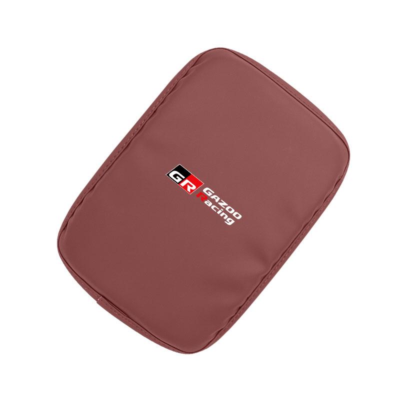 For Toyota 2026 Hot Hub Caps Car Armrest Mat Center Console Leather Protection Cushion For Toyota Gazoo Racing TRD Corolla Yaris