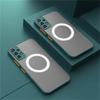 Matte Armor Magnetic for Samsung Galaxy A53 A54 A55 A52 A52S A35 A34 A33 A32 A14 A12 A13 A71 Phone Case Wireless Charge Hard Back Protection Cover