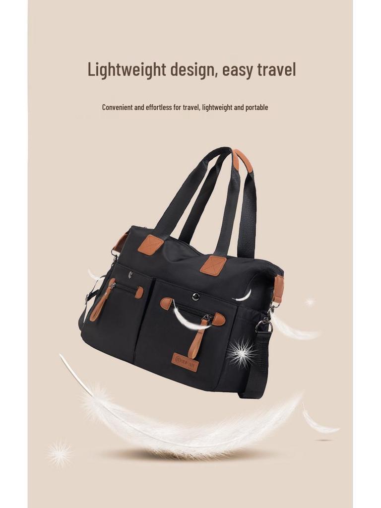 Unisex Large Capacity Travel Backpack with Wet/Dry Separation, Convertible Messenger, Shoulder, and Crossbody Bag.