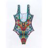 Sexy Print Swimwear Female One Piece Swimsuit Closed Push Up Women's Swimming Wear Bathing Suits Bodysuit Beach Pool Bather