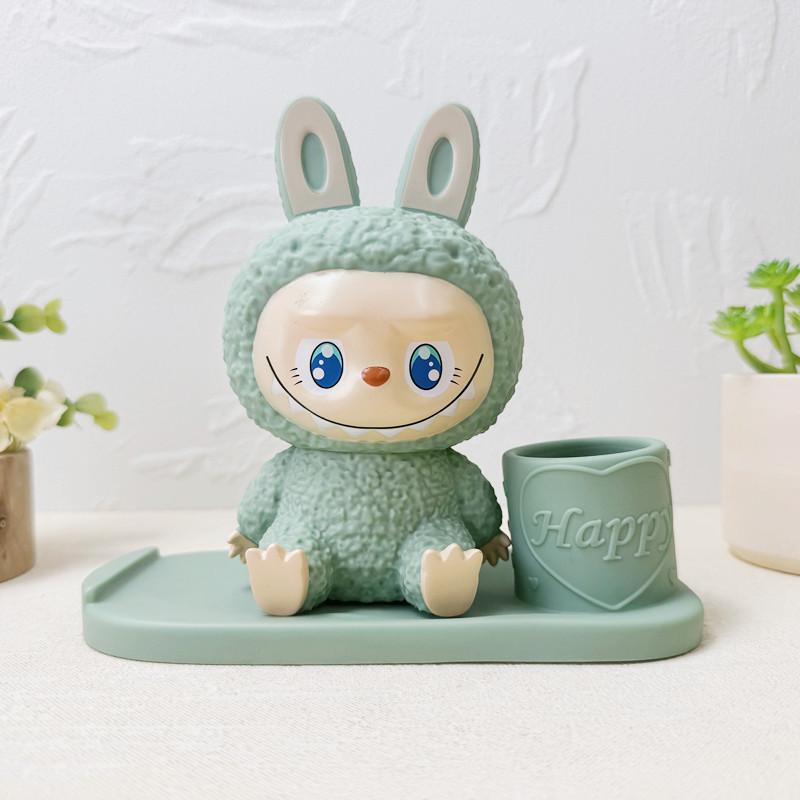 Cartoon Labubu 3D Vinyl Piggy Bank, Pen Holder & Phone Stand