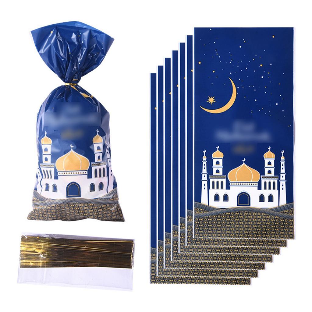 Moon Castle Printed Opp Flat Pocket Food Bags Small Pocket Food Bags Cross-border Festival Bags