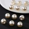12Pcs Sturdy Washable Plastic Pearls Button for Childrens Clothing and Decorative Craft Applications
