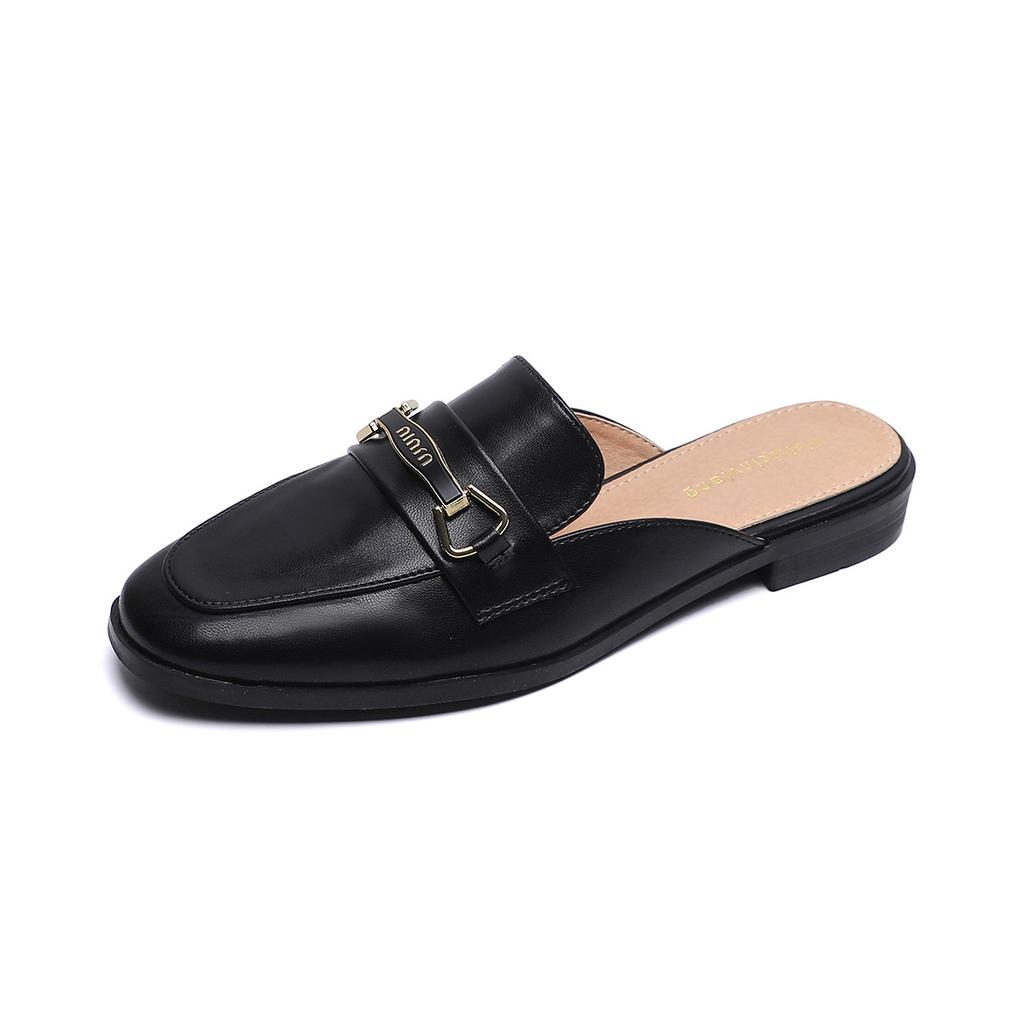 Weiwei Girl 340-10 Плоские тапочки Женские ленивые однопедальные туфли Muller Весенние полутапочки Baotou