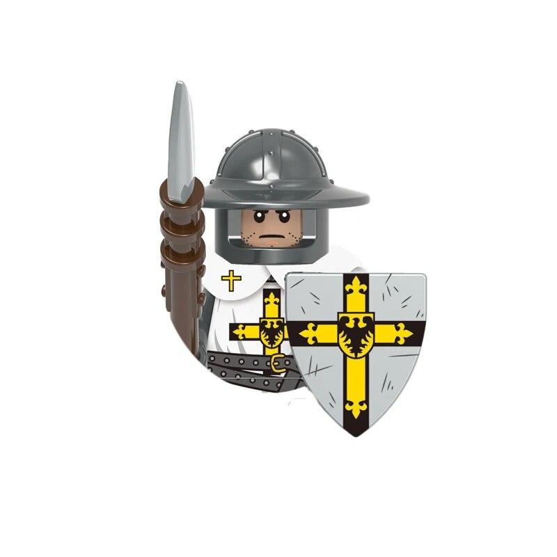 Medieval Figures Building Blocks Ancient Roman Soldiers Western Knights Warriors Gladiator Archer Castle War Bricks Kids Toys