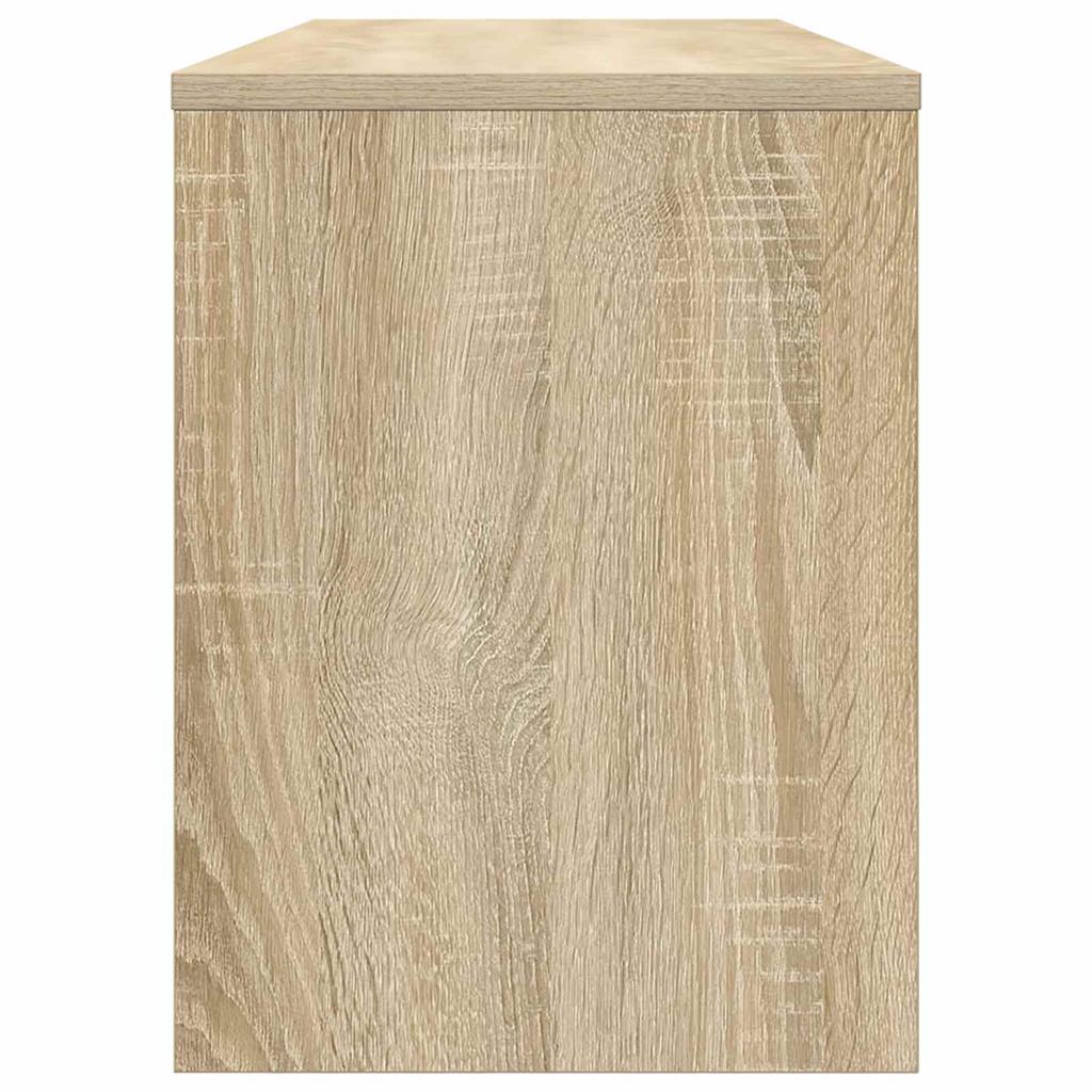 TV Stand in Sonoma Oak Finish 100 x 30 x 40 cm Engineered Wood
