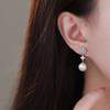 Simple Autumn and Winter Pearl Earrings for Women  Sweet Fairy Style  Light Luxury and High-end Earrings
