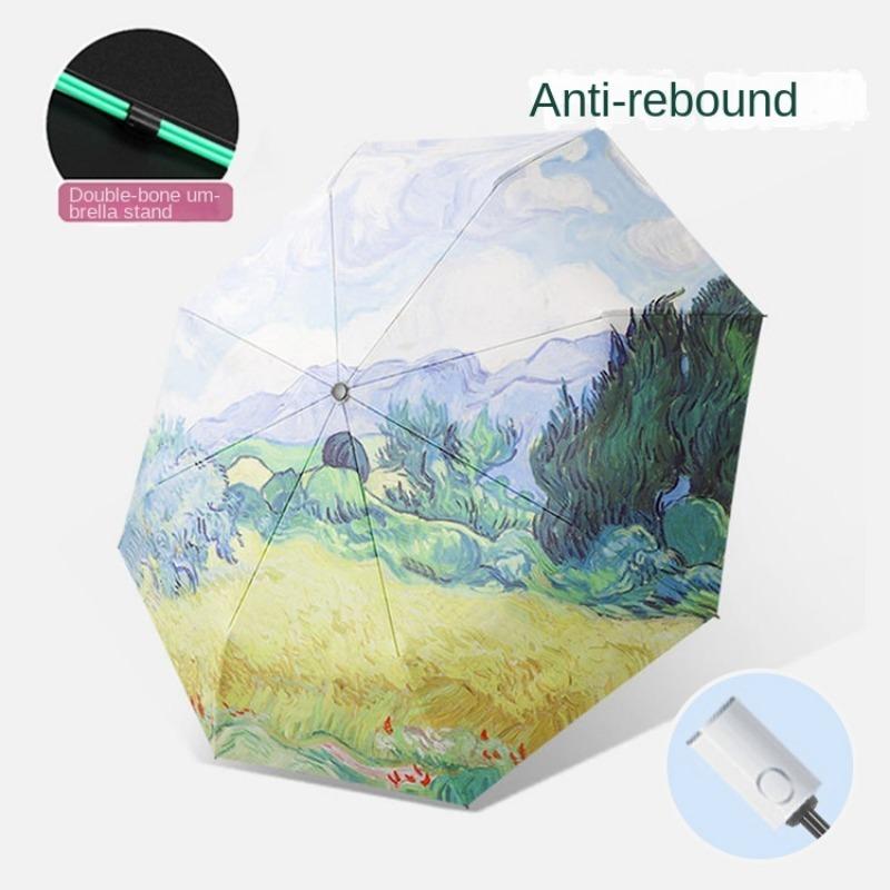 Portable Sun Umbrella Sunny and Rainy Umbrella Mini Pocket Cute Color Folding Umbrella Black Rubber UV Protection Sunshade