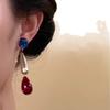 Серебряная игла акриловые серьги-капли с бахромой ретро этнический стиль модные универсальные серьги легкая роскошь высококачественные серьги женские