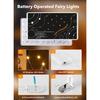 Brightown 12 Pack 7ft Battery Operated LED Fairy Lights for Xmas Decoration