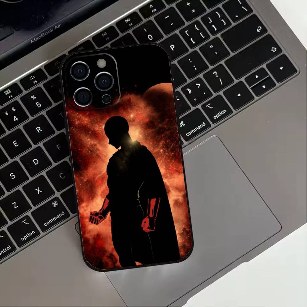 ГОРЯЧАЯ аниме-чехол для телефона One-Punch Man Для iPhone17,16,15,14,13,12,11 Plus,Pro Max Мягкий черный чехол