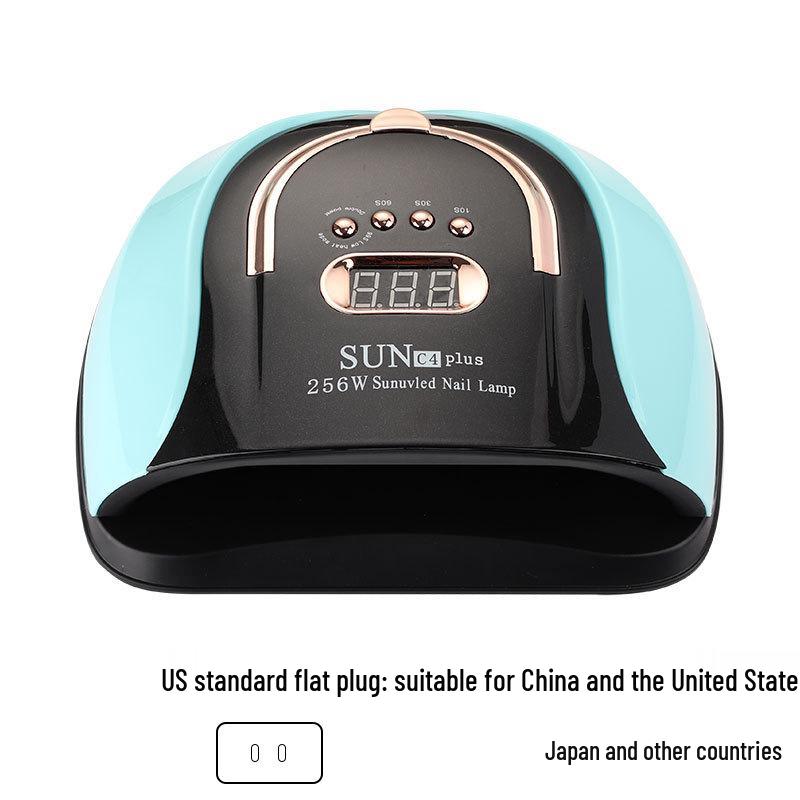 256 Вт Мощная светодиодная лампа для фототерапии ногтей и УФ-отверждения Сушка