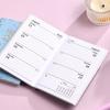 Bling A7 Mini Pocket Notebook Colorful English Efficiency Plan Notebook Academic Weekly Agenda Taking Notes 365 Days Notepad