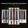 Manual Hand Soap Dispenser Wall Mount Double Liquid Shampoo Shower Gel Dispenser for Hotel 200mlx2