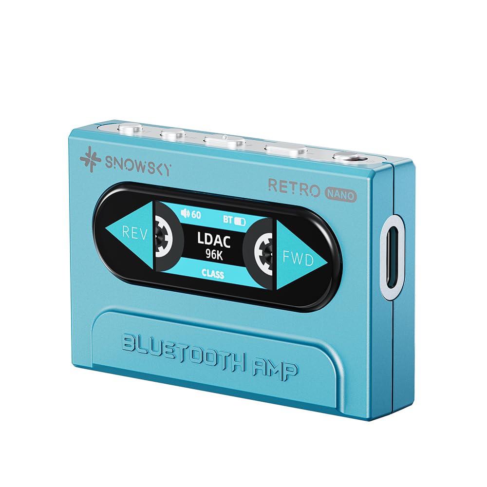 FIIO Snowsky RETRO NANO Blue FIO-SSRETRONANO-L [Ships from an Authorized Japanese Retailer, Includes Serial Number] Portable Bluetooth Amplifier